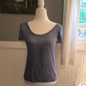 LoFT tee, linen, scoop-neck